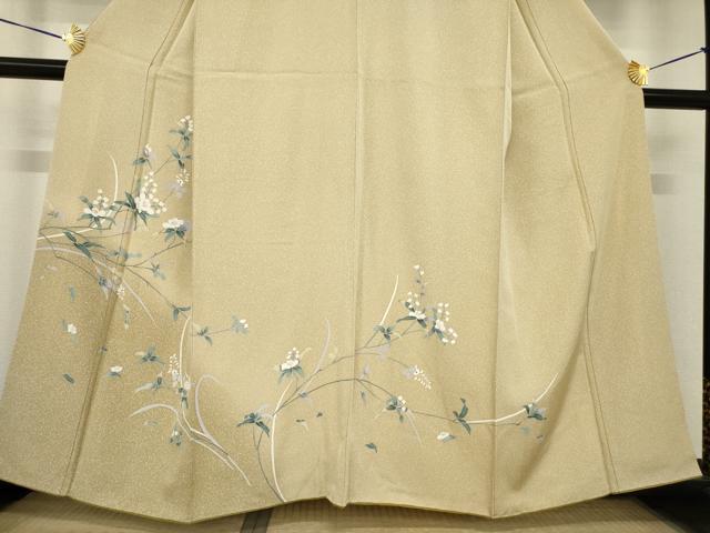 平和屋着物●訪問着 友禅 枝花文 正絹 逸品 AABH5837ck