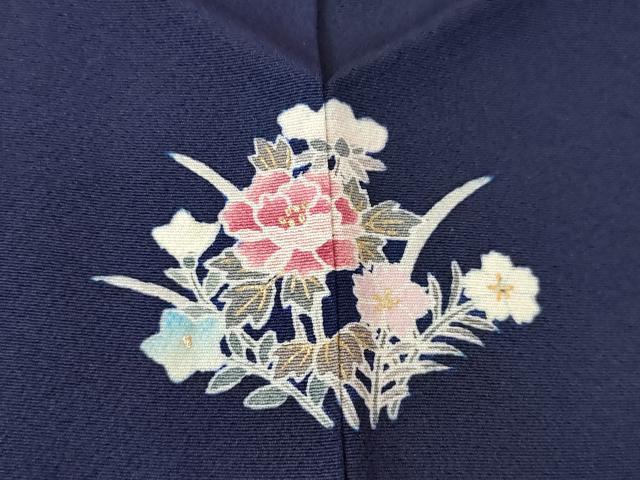 平和屋着物●豪華振袖 草花文 暈し染め 金彩 正絹 逸品 AABH5844ck