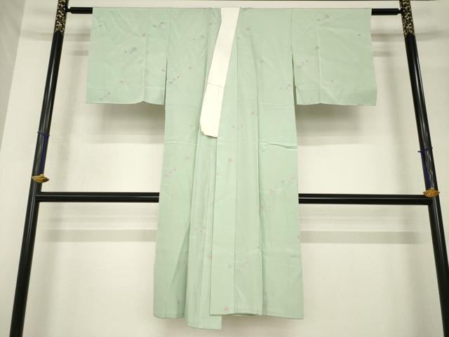 平和屋着物●長襦袢 無双仕立て 簪 櫛 金彩 正絹 逸品 AABH5846ck