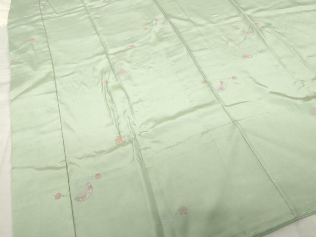 平和屋着物●長襦袢 無双仕立て 簪 櫛 金彩 正絹 逸品 AABH5846ck
