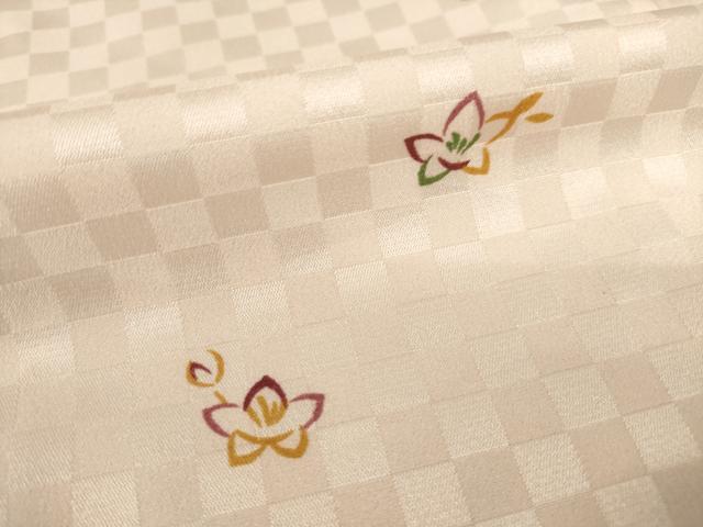平和屋着物●長襦袢 無双仕立て 舞花文 三越扱い 正絹 逸品 AABH5847ck