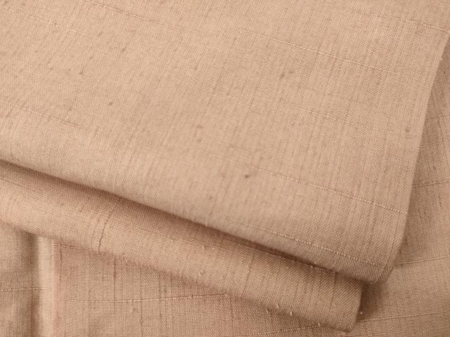 平和屋着物●上質な紬 色無地 宍色 正絹 逸品 AABH5868ck