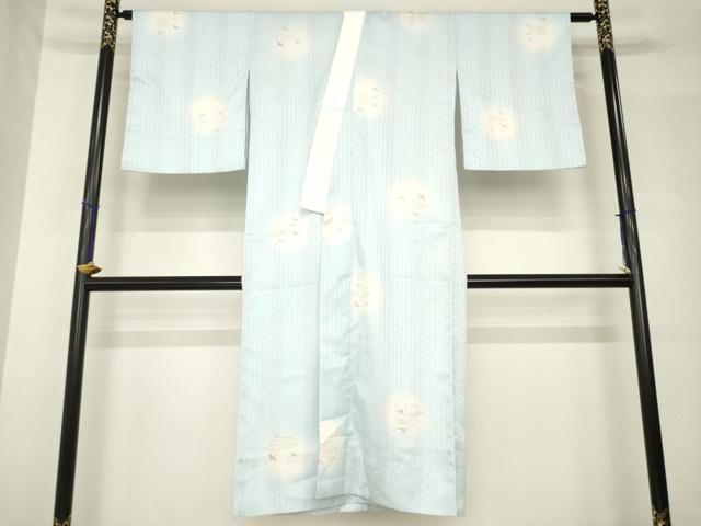 平和屋着物●長襦袢 無双仕立て 飛鶴文 ほたる暈し 洗える着物 AABH5878ck