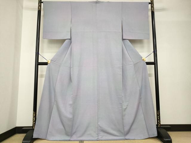 平和屋着物●上質な小紋 霞文 暈し染め 正絹 逸品 AABH5888ck