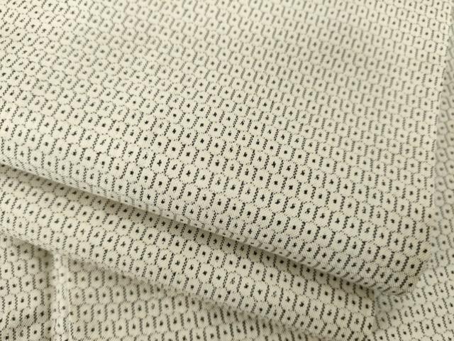 平和屋着物●本場大島紬 白大島 100亀甲 総詰め 正絹 逸品 AABH5889ck