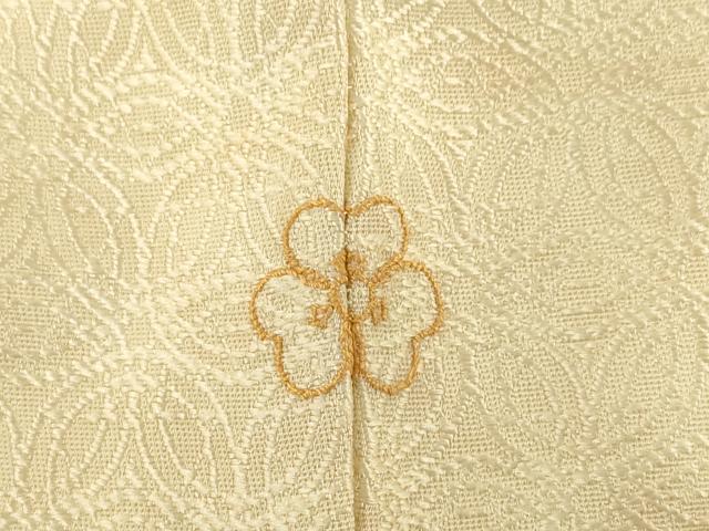 平和屋着物●訪問着 お召地 七宝花尽くし 暈し染め 正絹 逸品 AABH5903ck