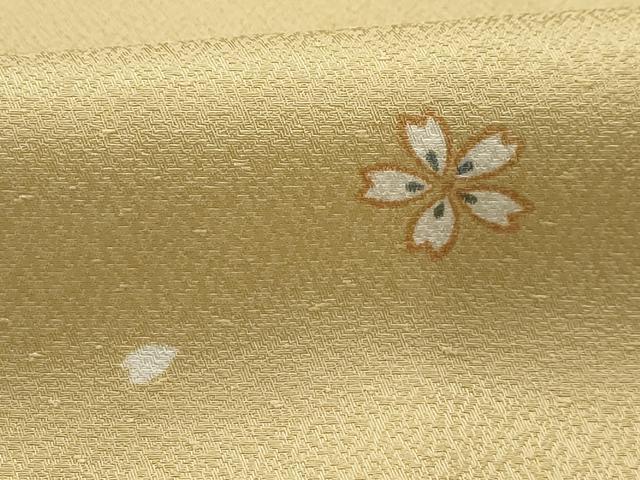 平和屋着物■上質な小紋 舞桜文 正絹 逸品 AABH5977sx