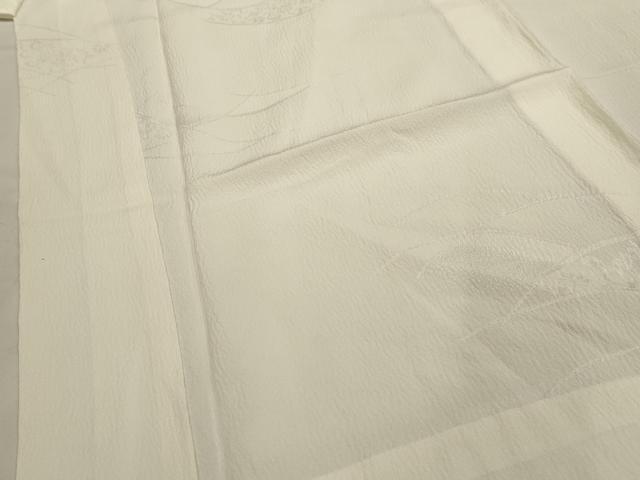 平和屋着物■長襦袢 無双仕立て 花唐草地紋 鳥の子色 正絹 逸品 AABH6015sx