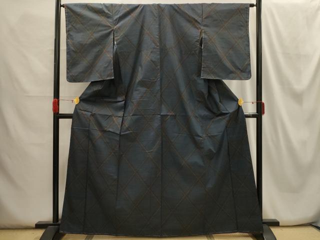 平和屋着物■本場大島紬 菱文 正絹 逸品 AABH6016sx