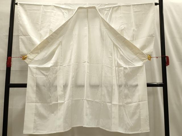 平和屋着物■長襦袢 無双仕立て 菊桐地紋 練色 洗える着物 AABH6018sx
