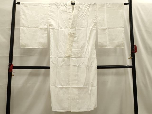 平和屋着物■長襦袢 無双仕立て 菊桐地紋 練色 洗える着物 AABH6018sx