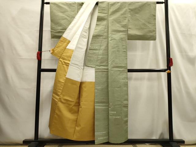 平和屋着物■上質な紬 横段文 正絹 逸品 AABH6023sx