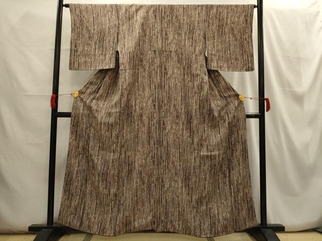 平和屋着物■上質な小紋 間道 正絹 逸品 AABH6039sx