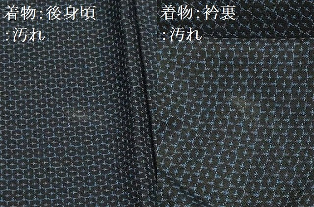 平和屋着物■男性 紬 アンサンブル 100亀甲 総詰め 正絹 逸品 AABH6046sx