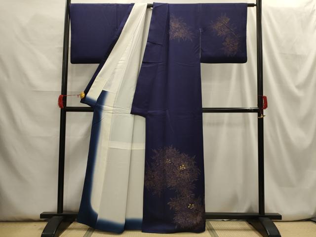 平和屋着物■訪問着 草花文 金糸 金彩 正絹 逸品 AABH6060sx