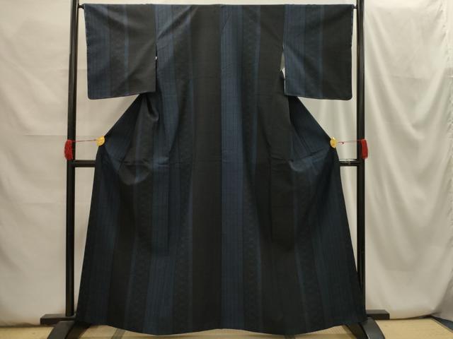 平和屋着物●上質な紬　間道　正絹　逸品　DABB0840ud 平和屋着物□上質な紬 間道 正絹 逸品 AABH6061sx