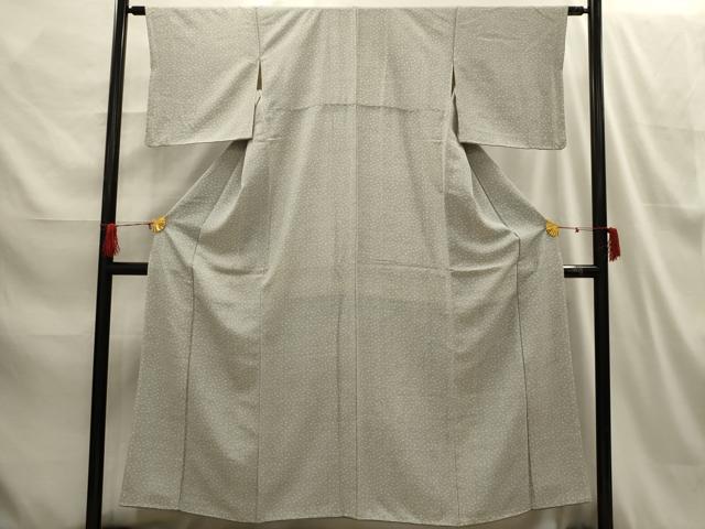 平和屋着物■上質な小紋 花唐草文 正絹 逸品 AABH6101sx