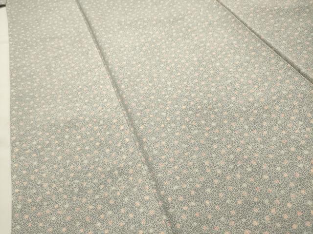 平和屋着物■上質な小紋 花唐草文 正絹 逸品 AABH6101sx