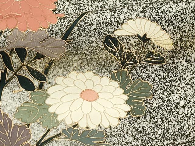 平和屋着物■訪問着 草花文 暈し染め 金彩 三越扱い 正絹 逸品 AABH6105sx