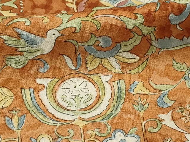 平和屋着物■訪問着 花鳥文 正絹 逸品 AABH6110sx