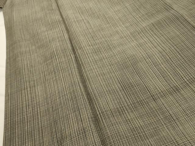 平和屋着物■男性 紬 格子 正絹 逸品 AABH6115sx