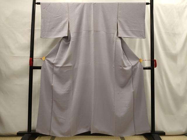 平和屋着物■上質な色無地 紋意匠 牡丹鼠色 正絹 逸品 AABH6129sx