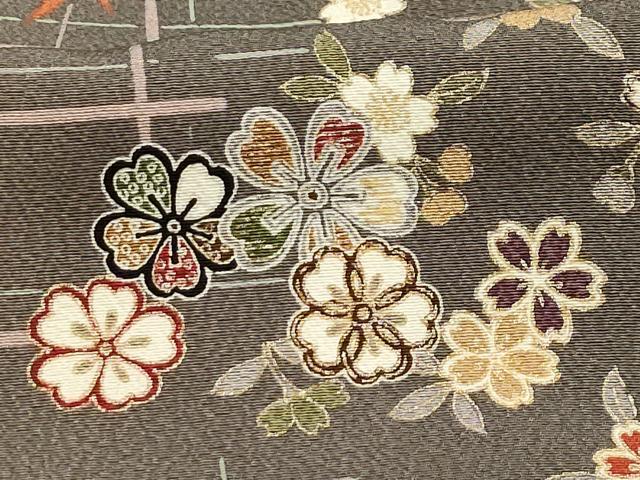 平和屋着物■上質な小紋 舞花文 金彩 正絹 逸品 AABH6148sx
