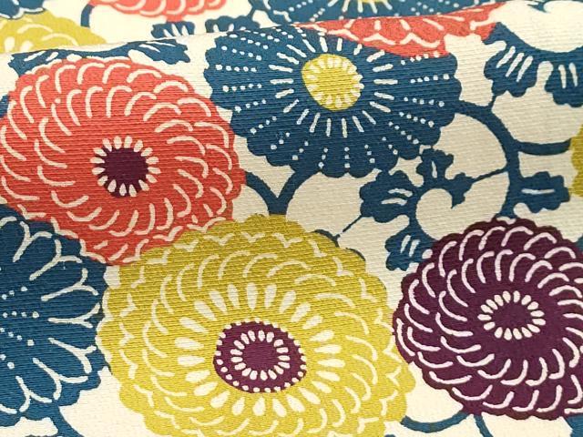 平和屋着物■上質な小紋 花唐草文 正絹 逸品 AABH6165sx