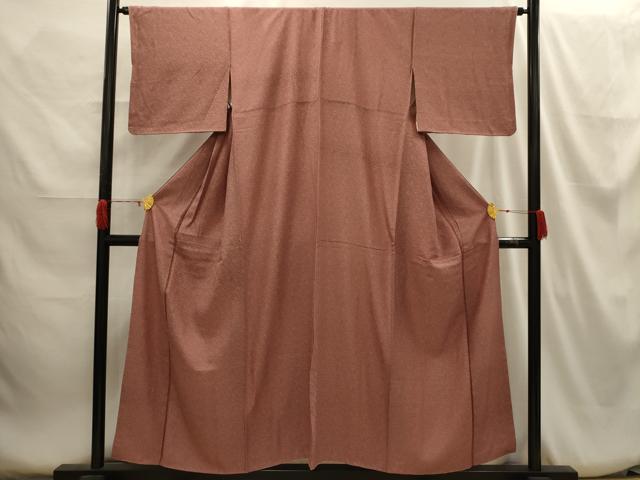 平和屋着物■上質な小紋 草花文 正絹 逸品 AABH6168sx