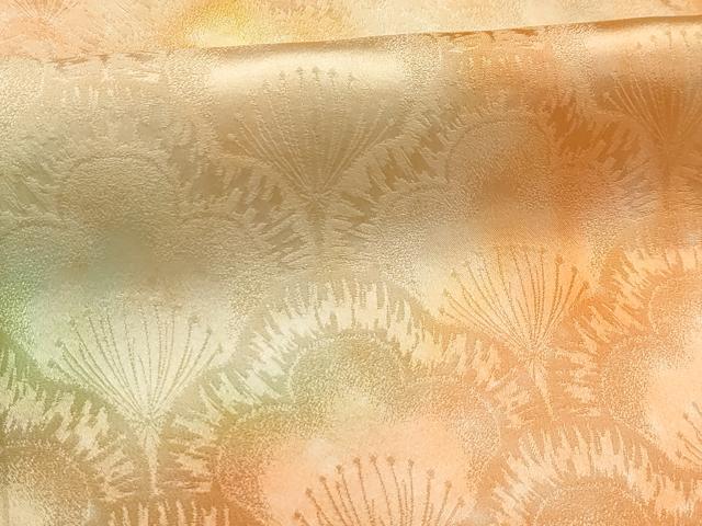 平和屋着物■上質な小紋 花青海波地紋 暈し染め 正絹 逸品 AABH6193sx