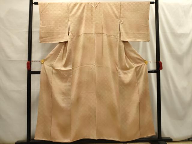 平和屋着物■上質な小紋 吉祥花青海波地紋 暈し染め 正絹 逸品 AABH6195sx