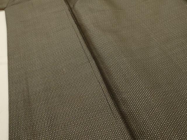 平和屋着物■男性 紬 アンサンブル 格子 正絹 逸品 AABH6198sx