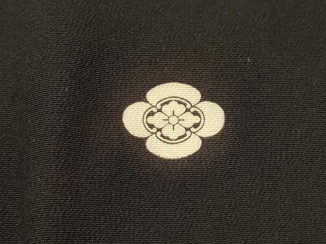 平和屋着物■豪華黒留袖 刺繍 梅松文 金糸 金彩 正絹 逸品 AABH6209sx
