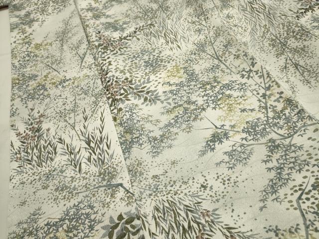 平和屋着物■小紋 草花文 洗える着物 AABH6224sx