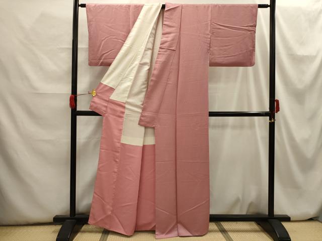 平和屋着物■上質な小紋 作家物 格子 正絹 逸品 AABH6282sx