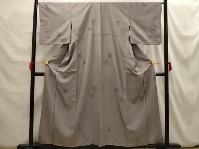 平和屋着物■上質なお召 毘沙門亀甲 正絹 逸品 AABH6291sx