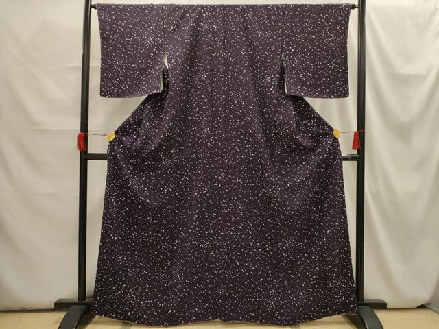 平和屋着物■上質な小紋 箔散らし文様 正絹 逸品 AABH6305sx