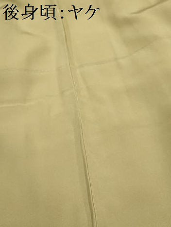 平和屋着物■上質な色無地 紋意匠 利久茶色 正絹 逸品 AABH6326sx