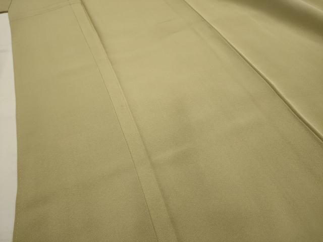 平和屋着物■上質な色無地 紋意匠 利久茶色 正絹 逸品 AABH6326sx