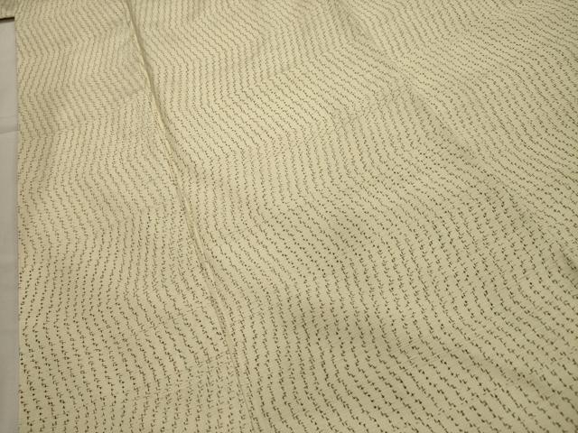 平和屋着物■上質な紬 幾何学文様 正絹 逸品 AABH6335sx