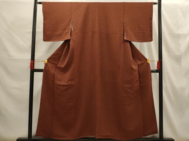 平和屋着物■上質な小紋 舞花文 正絹 逸品 AABH6352sx