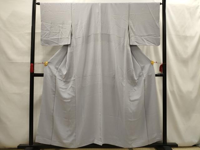 平和屋着物■上質な色無地 紋意匠 霞色 正絹 逸品 AABH6369sx