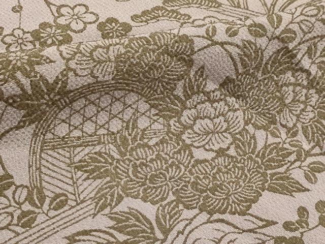 平和屋着物■上質な小紋 松竹梅流水花籬文 正絹 逸品 AABH6382sx