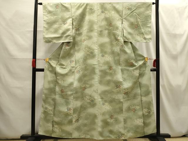 平和屋着物■小紋 松皮菱花文 暈し染め 洗える着物 AABH6396sx