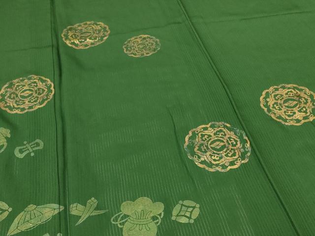 平和屋着物*夏物 色留袖 縦絽 宝づくし 金彩 正絹 逸品 AABH6408jd