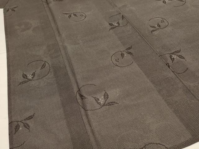 平和屋着物*夏物 本場大島紬 夏大島 枝葉丸文 正絹 逸品 AABH6413jd