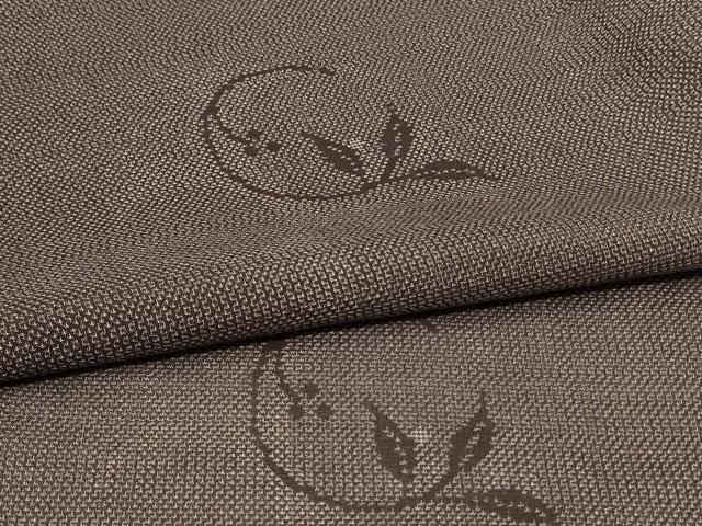 平和屋着物*夏物 本場大島紬 夏大島 枝葉丸文 正絹 逸品 AABH6413jd