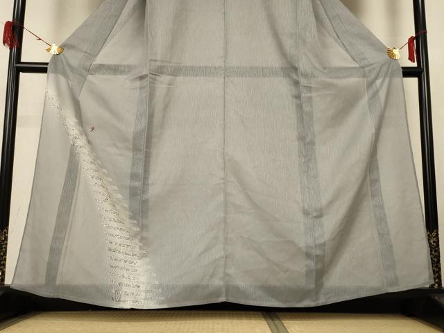 平和屋着物*夏物 訪問着 紗 刺繍 草花文 暈し染め 正絹 逸品 AABH6419jd