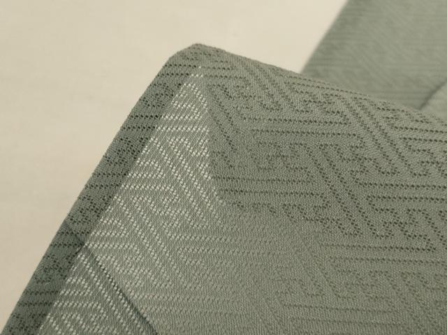平和屋着物*夏物 訪問着 変わり縞 刺繍 流水草花文 正絹 逸品 AABH6421jd