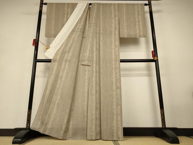 平和屋着物*夏物 本場大島紬 夏大島 間道 正絹 逸品 AABH6424jd